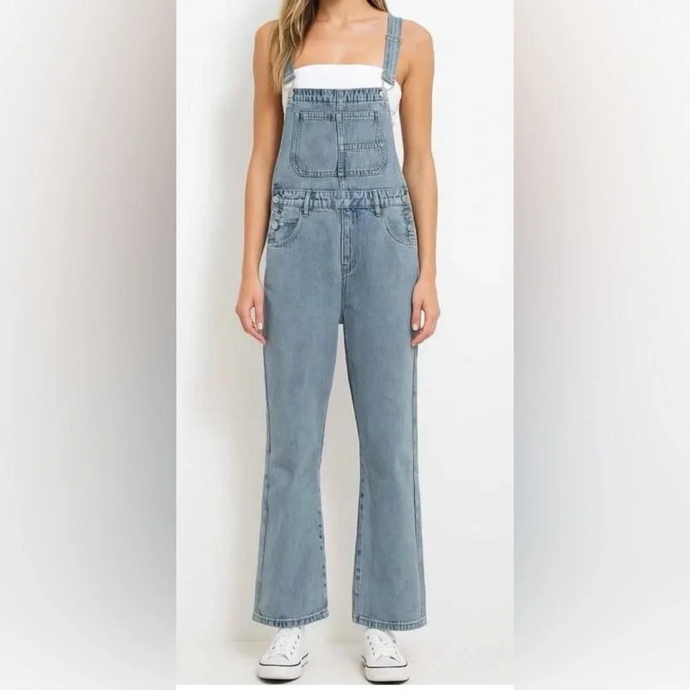 Stylish Denim Overalls - Picture 1 of 1